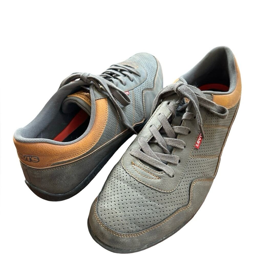 Levi’s Rio Sneakers Gray and Tan Sz 13